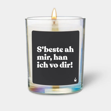 Duftkerze Rainbow Flowery S'beste ah mir, han ich vo dir! von ChattyCandles