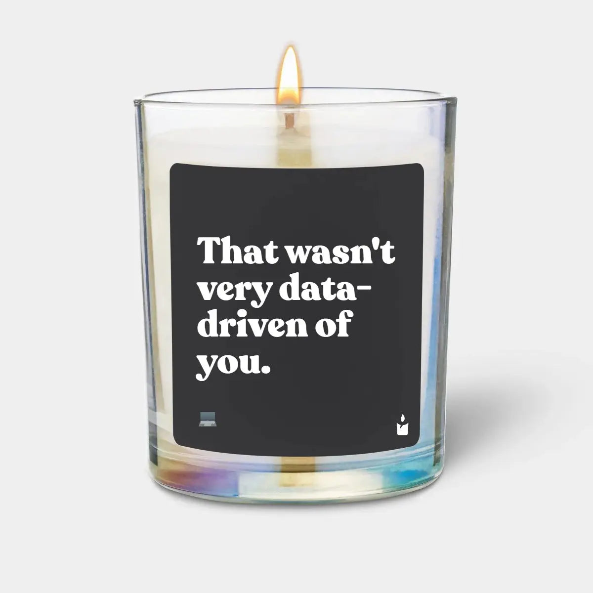 Duftkerze Rainbow Woody That wasn't very data-driven of you von ChattyCandles