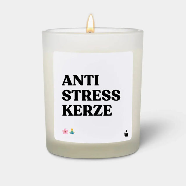 Duftkerze Weiss Woody Anti Stress Kerze von ChattyCandles