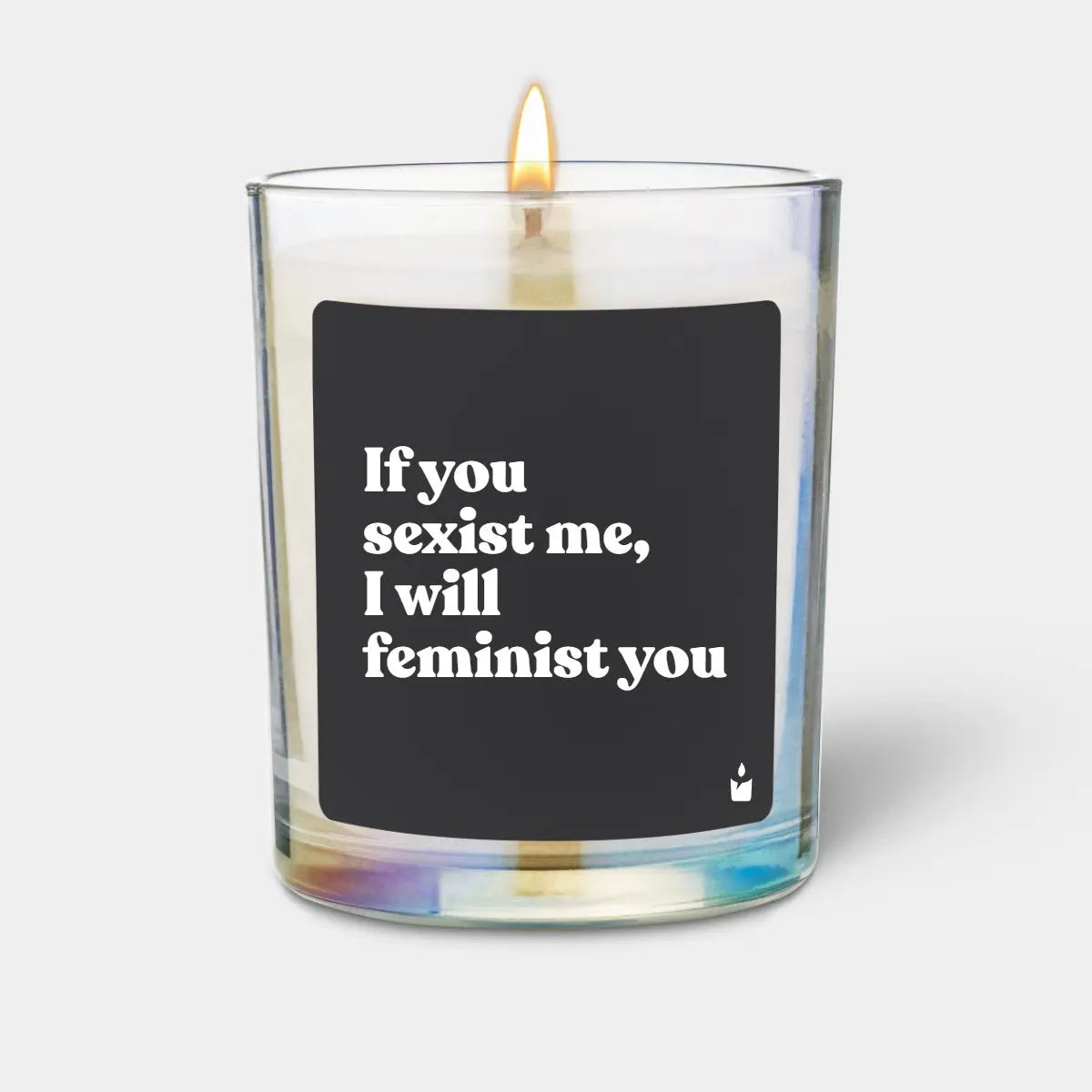 Duftkerze Rainbow Woody If you sexist me, I will feminist you von ChattyCandles