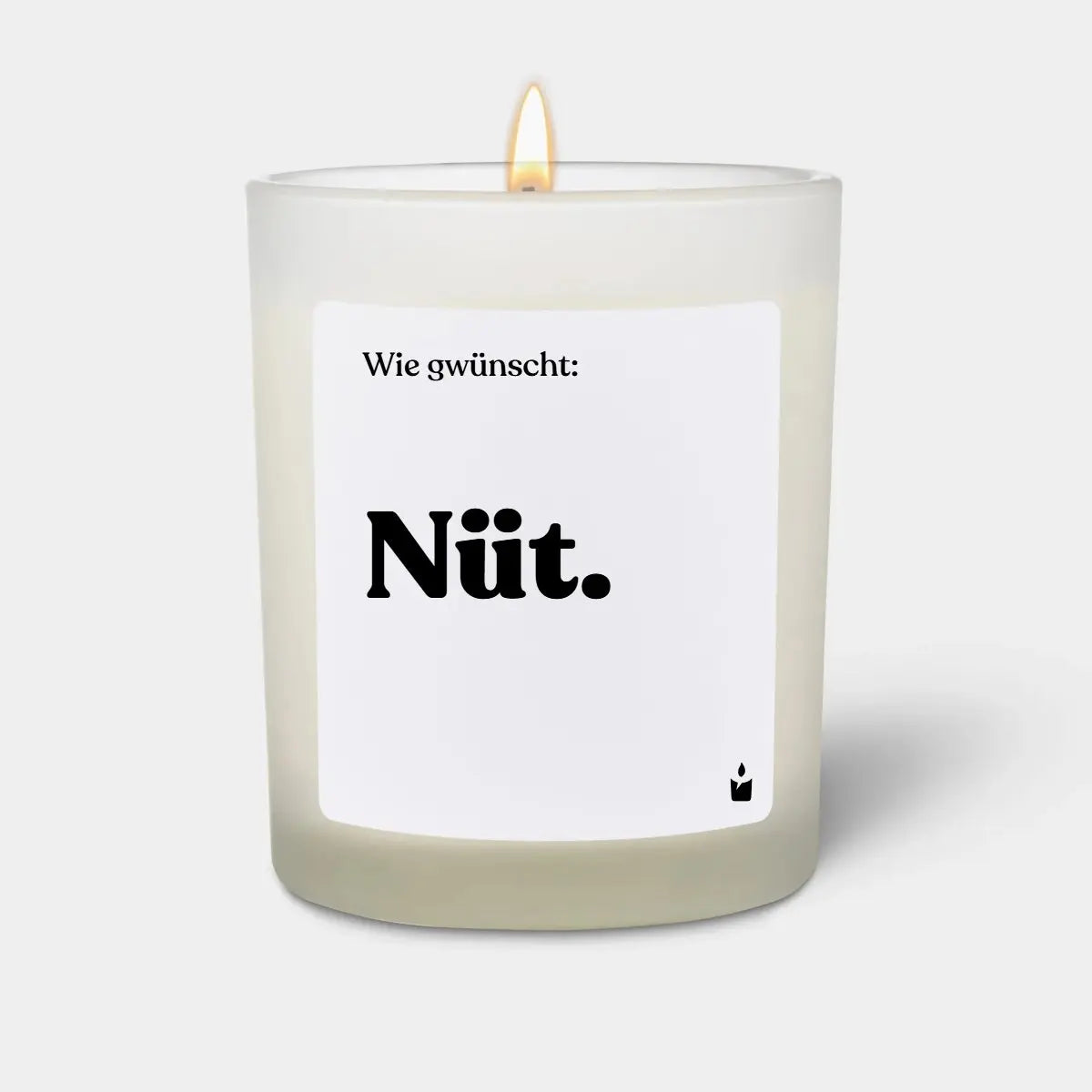 Duftkerze Weiss Flowery Wie gwünscht: Nüt. von ChattyCandles