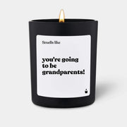 Duftkerze Schwarz Flowery Smells like you're going to be grandparents! von ChattyCandles
