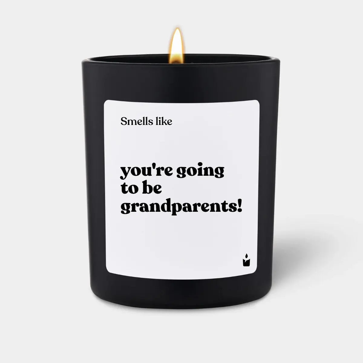 Duftkerze Schwarz Flowery Smells like you're going to be grandparents! von ChattyCandles