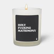 Duftkerze Weiss Flowery holy fucking matrimony von ChattyCandles