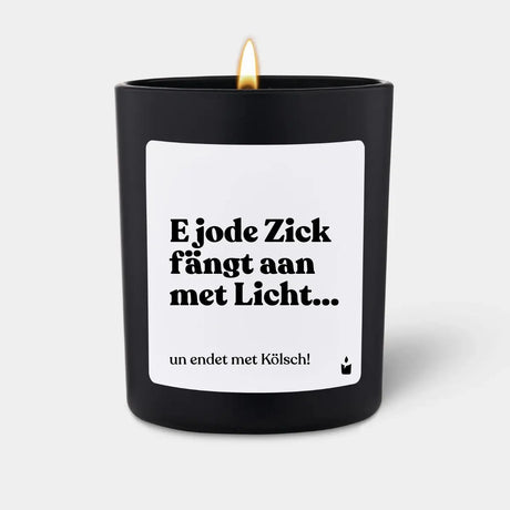 Duftkerze Schwarz Woody E jode Zick fängt aan met Licht... von ChattyCandles