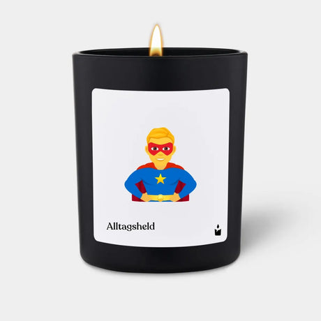 Duftkerze Schwarz Flowery Alltagsheld von ChattyCandles