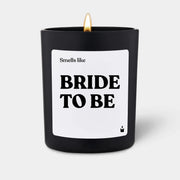 Duftkerze Schwarz Woody Smells like bride to be von ChattyCandles
