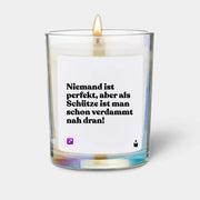 Duftkerze Rainbow Woody Niemand ist perfekt, aber als Schütze ist man schon verdammt nah dran! von ChattyCandles