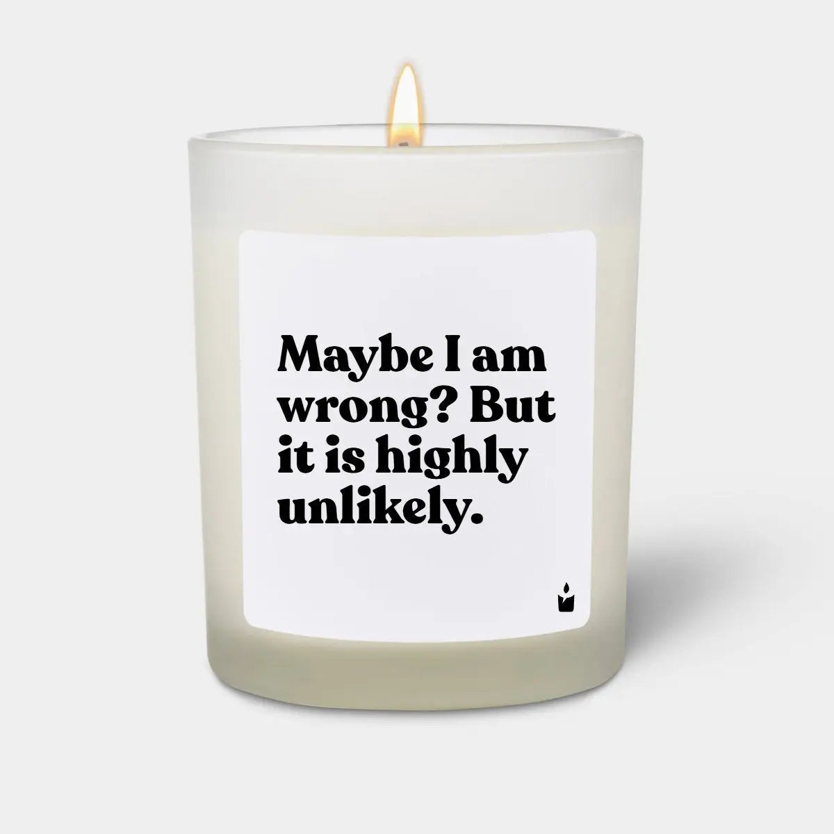 Duftkerze Weiss Woody Maybe I am wrong? But it is highly unlikely. von ChattyCandles