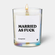 Duftkerze Rainbow Flowery married as fuck - congrats von ChattyCandles