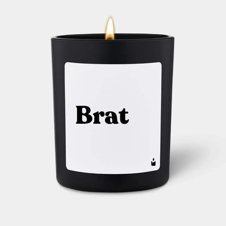 Duftkerze Schwarz Woody Brat von ChattyCandles