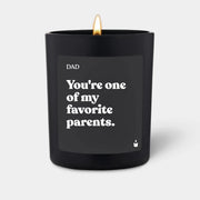 Duftkerze Schwarz Flowery Dad, you're one of my favorite parents. von ChattyCandles