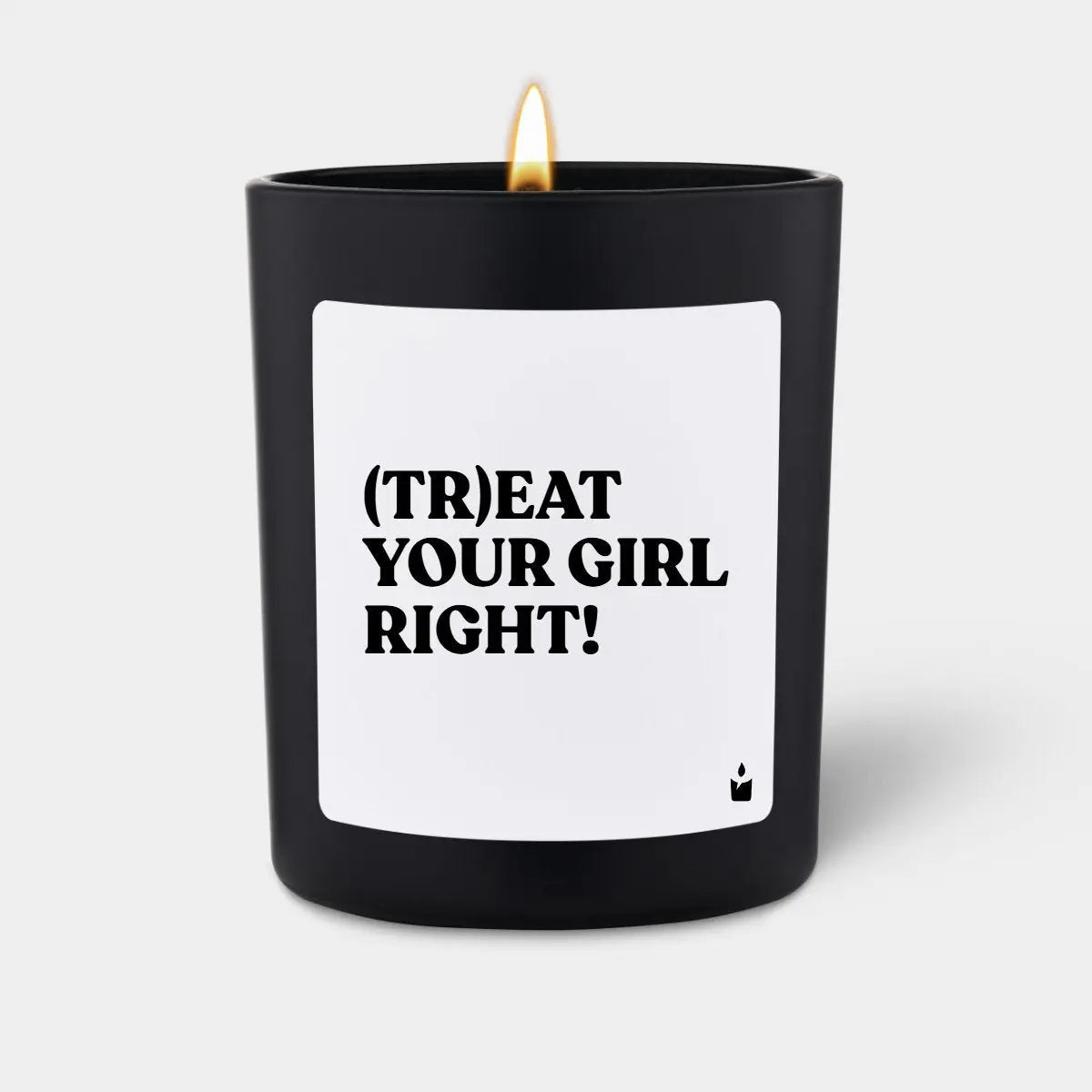 Duftkerze Schwarz Woody (Tr)Eat Your Girl Right! von ChattyCandles