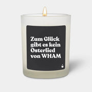Duftkerze Weiss Flowery Zum Glück gibt es kein Osterlied von WHAM von ChattyCandles