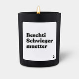 Duftkerze Schwarz Flowery Beschti Schwiegermuetter von ChattyCandles