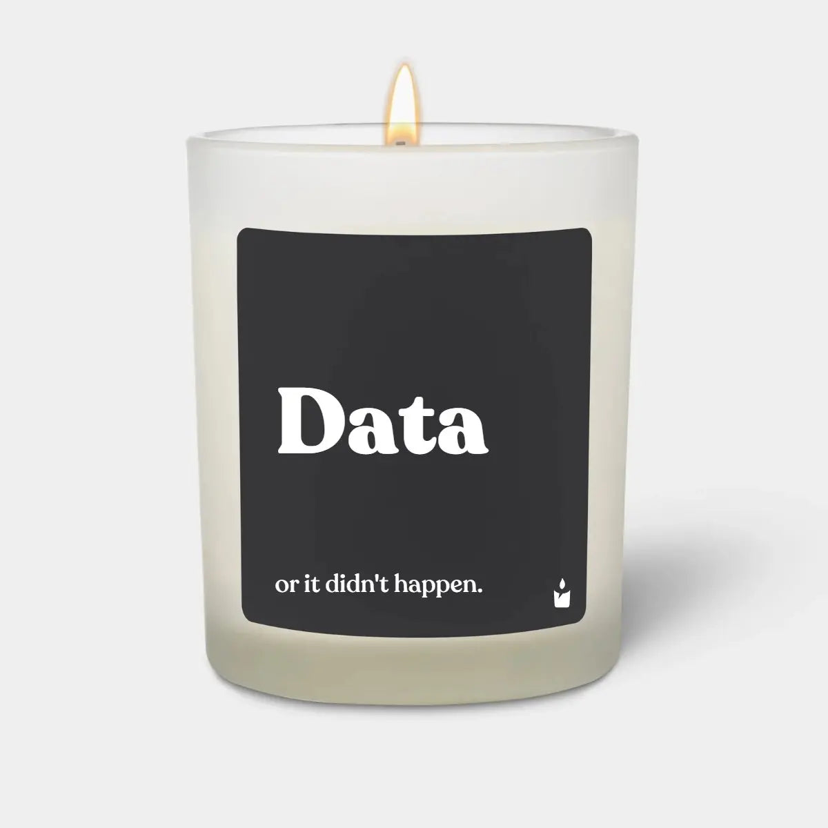 Duftkerze Weiss Flowery Data or it didn't happen. von ChattyCandles