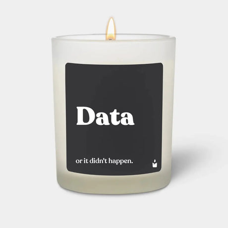 Duftkerze Weiss Flowery Data or it didn't happen. von ChattyCandles