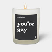 Duftkerze Weiss Flowery Smells like you're gay von ChattyCandles