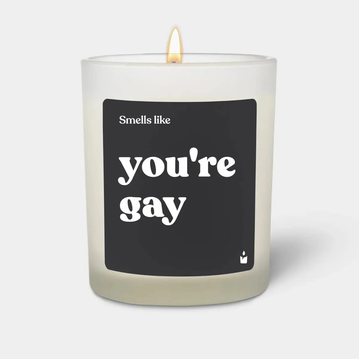 Duftkerze Weiss Flowery Smells like you're gay von ChattyCandles