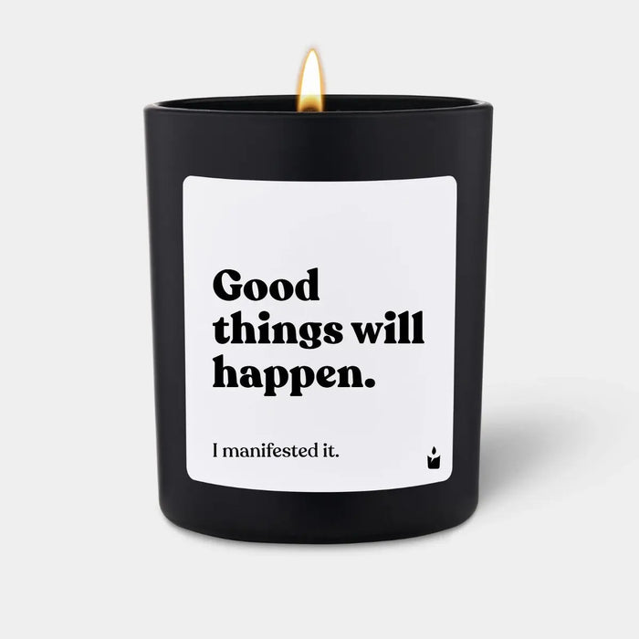 Duftkerze Woody Good things will happen. von ChattyCandles