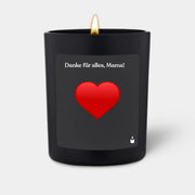 Duftkerze Schwarz Woody Danke für alles, Mama! von ChattyCandles