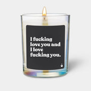 Duftkerze Rainbow Flowery I fucking love you and I love fucking you. von ChattyCandles
