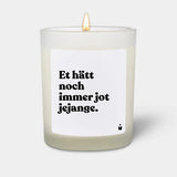 Duftkerze Weiss Woody Et hätt noch immer jot jejange. von ChattyCandles