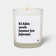 Duftkerze Weiss Woody Et hätt noch immer jot jejange. von ChattyCandles