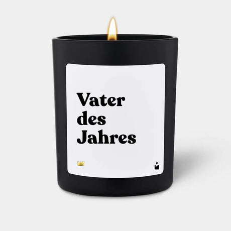 Duftkerze Schwarz Woody Vater des Jahres von ChattyCandles