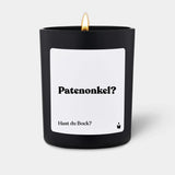Duftkerze Schwarz Flowery Patenonkel? Hast du Bock? von ChattyCandles