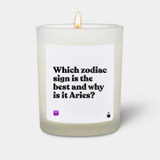 Duftkerze Weiss Flowery Which zodiac sign is the best and why is it Aries? von ChattyCandles