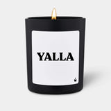 Duftkerze Schwarz Woody Yalla von ChattyCandles