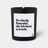 Duftkerze Schwarz Woody De einzig Funzelei, die ich heut ertrach. von ChattyCandles