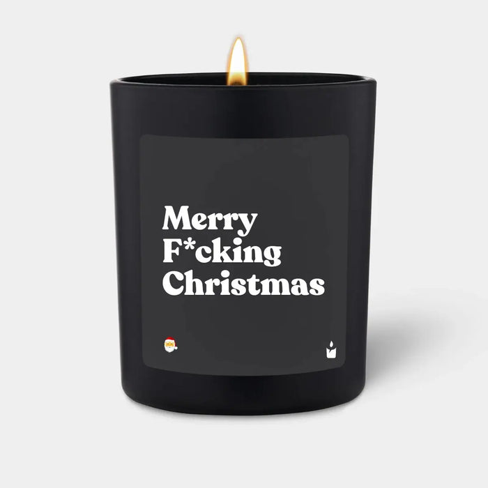 Duftkerze Woody Merry F*cking Christmas von ChattyCandles