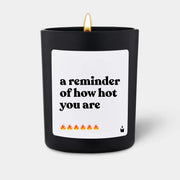Duftkerze Schwarz Flowery A reminder of how hot you are von ChattyCandles