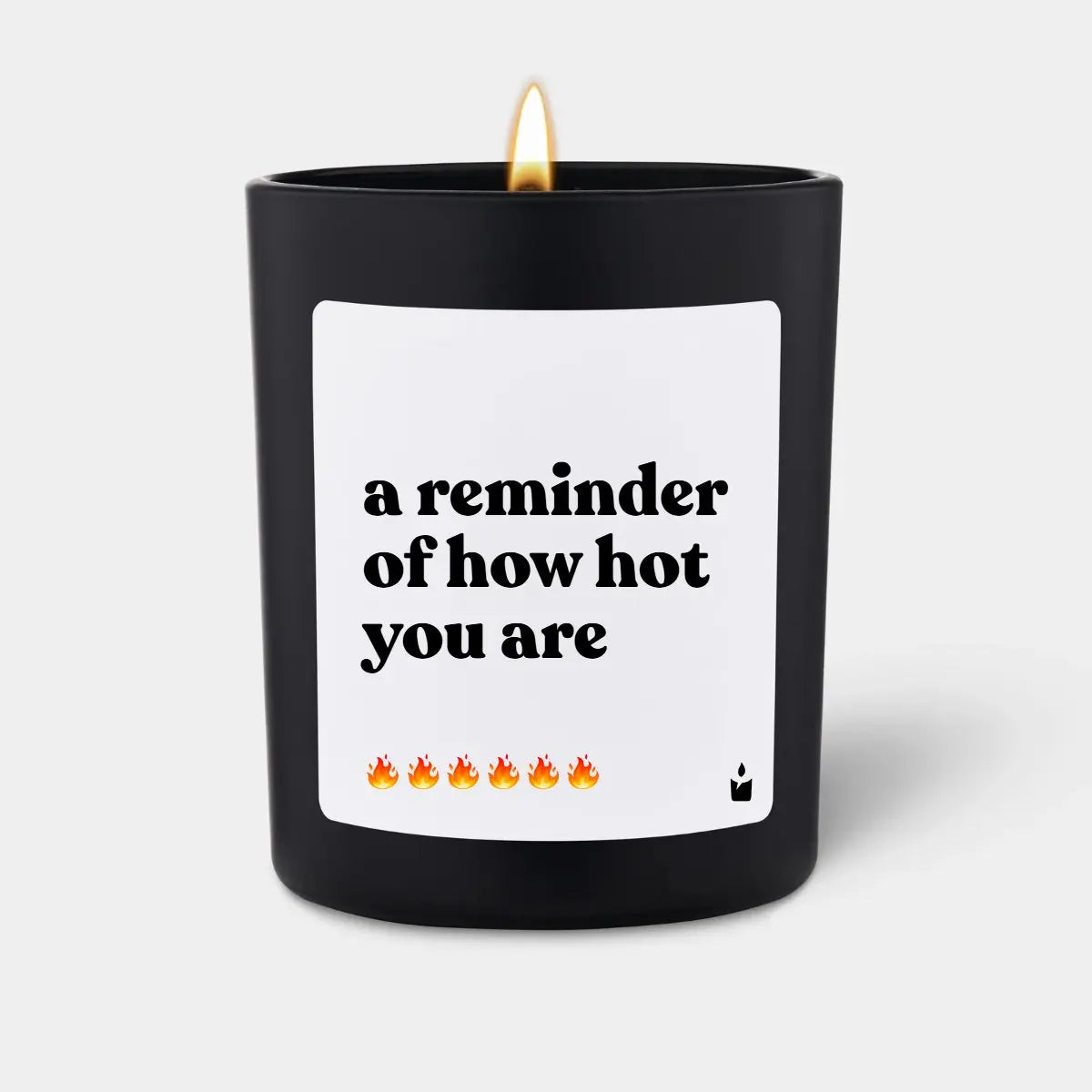 Duftkerze Schwarz Flowery A reminder of how hot you are von ChattyCandles