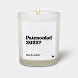Duftkerze Weiss Flowery Patenonkel 2025? Bist du dabei? von ChattyCandles