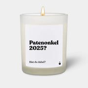 Duftkerze Weiss Flowery Patenonkel 2025? Bist du dabei? von ChattyCandles
