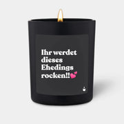 Duftkerze Schwarz Woody Ihr werdet dieses Ehedings rocken!! von ChattyCandles