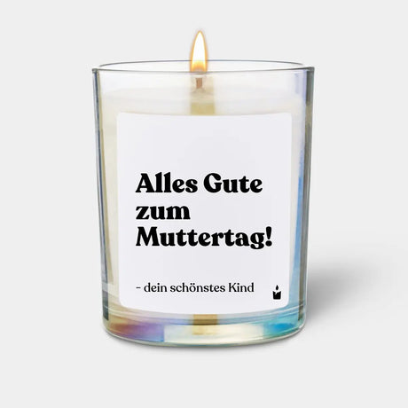 Duftkerze Rainbow Woody Alles Gute zum Muttertag! - dein schönstes Kind von ChattyCandles