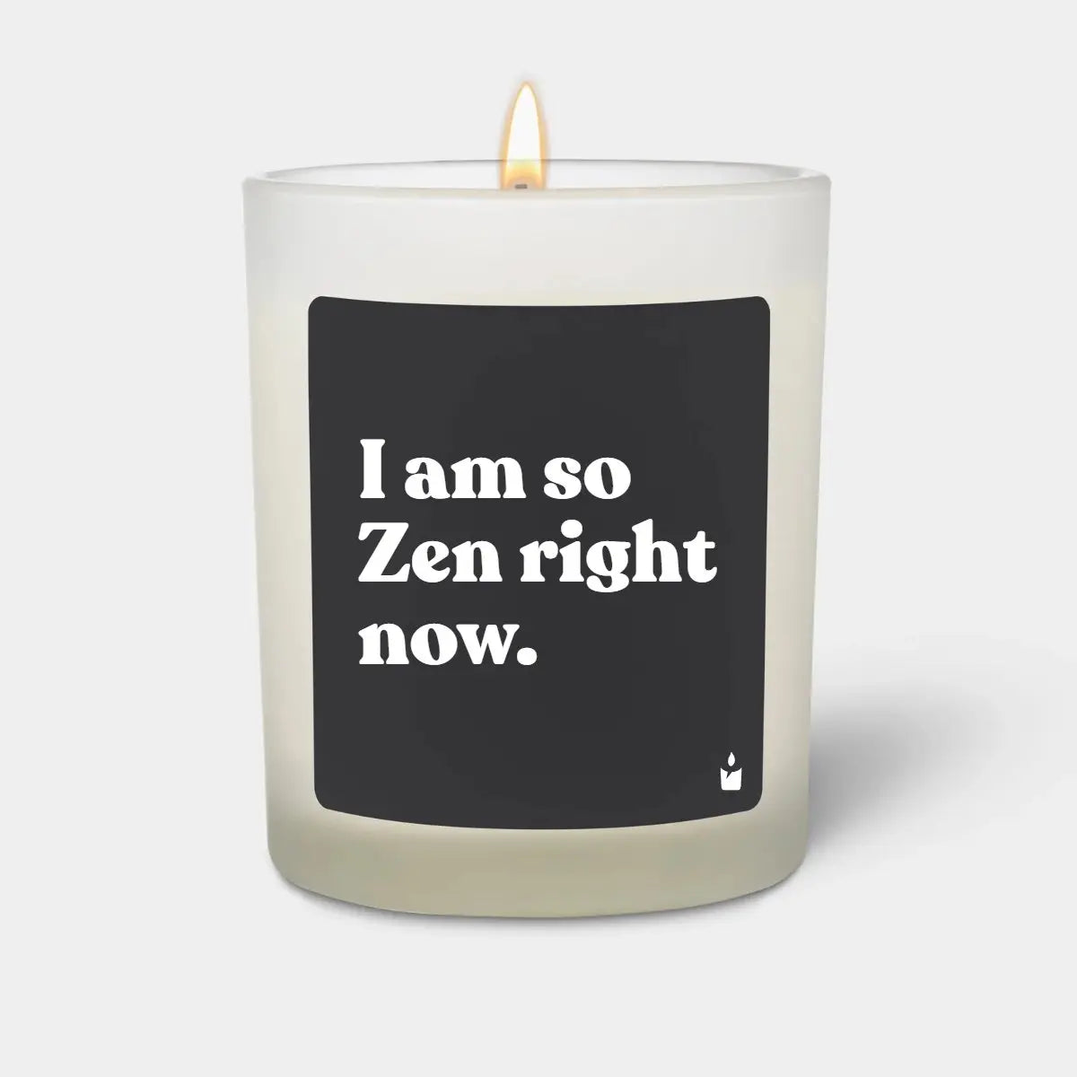 Duftkerze Weiss Woody I am so Zen right now. von ChattyCandles