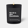 Duftkerze Schwarz Woody Mit dir is alles Muschibubu von ChattyCandles