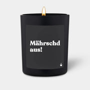 Duftkerze Schwarz Woody Mährschd aus! von ChattyCandles