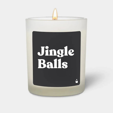 Duftkerze Weiss Woody Jingle Balls von ChattyCandles
