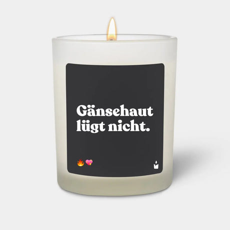 Duftkerze Weiss Flowery Gänsehaut lügt nicht. von ChattyCandles