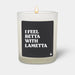 Duftkerze Flowery I feel betta with lametta von ChattyCandles