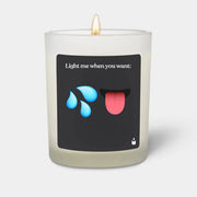 Duftkerze Weiss Woody Light this candle when you want… von ChattyCandles