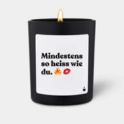 Duftkerze Schwarz Woody Mindestens so heiss wie du. von ChattyCandles