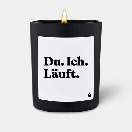 Duftkerze Schwarz Flowery Du. Ich. Läuft. von ChattyCandles