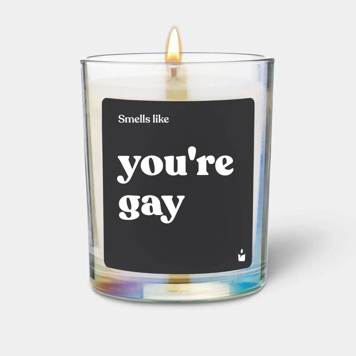 Duftkerze Rainbow Woody Smells like you're gay von ChattyCandles